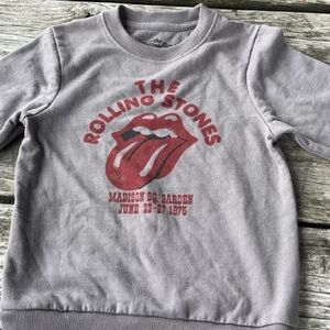 The Rolling Stones Red and Gray Logo Tee